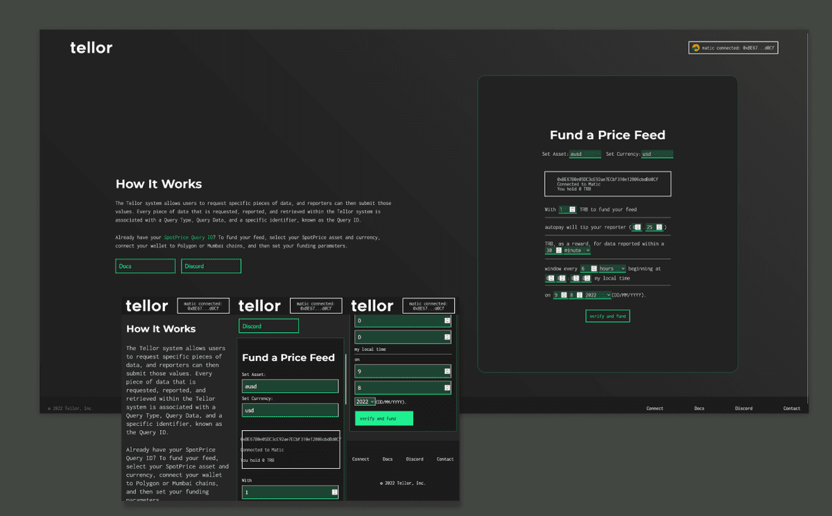 Tellor Finance - Fund a Feed